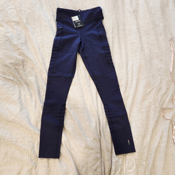 Nwt Smartwool moto tights leggings navy - Picture 3 of 9